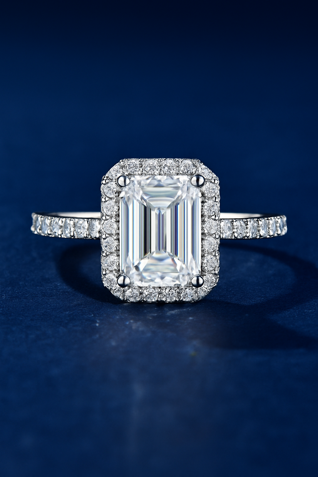 SIKA™ Emerald Cut Moissanite Engagement Ring