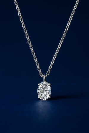 Sika™ Radiant Cut Carat VVS Moissanite Diamond Necklaces