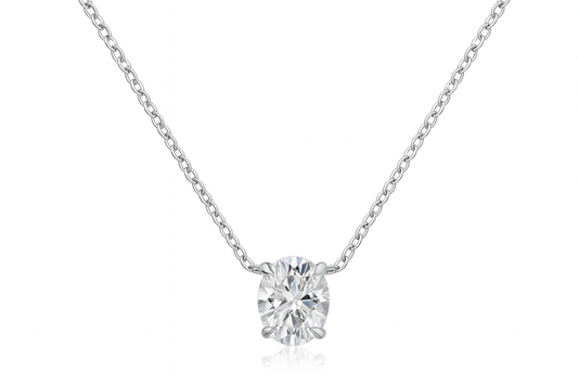 Sika™ Radiant Cut Carat VVS Moissanite Diamond Necklaces