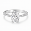 Sika™ Radiant Oval Cut 4 Carat VVS Moissanite Diamond Ring