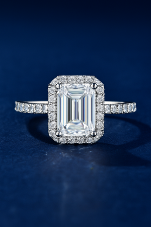 SIKA™  Emerald Cut Moissanite Engagement Ring