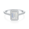 SIKA™  Emerald Cut Moissanite Engagement Ring