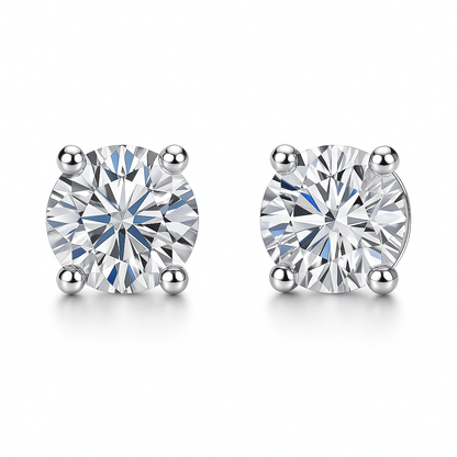 SIKA™ Classic Six-Claw Moissanite Stud Earrings