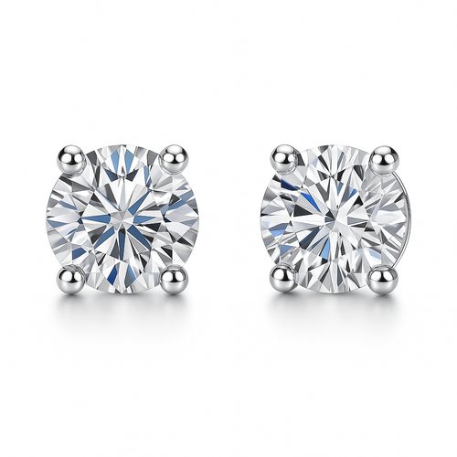 SIKA™ Classic Six-Claw Moissanite Stud Earrings