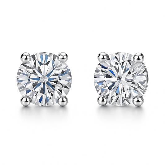 SIKA™ Classic Six-Claw Moissanite Stud Earrings
