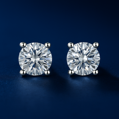 SIKA™ Classic Six-Claw Moissanite Stud Earrings